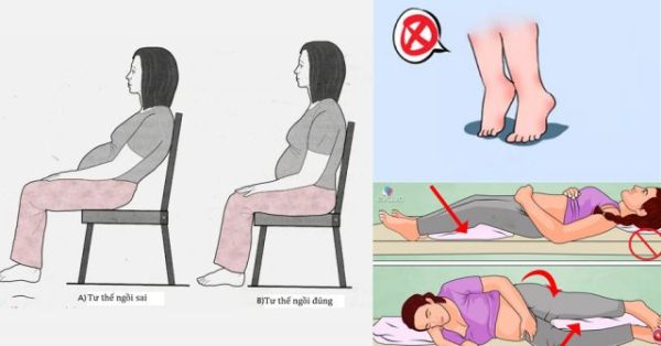 Tư thế ngồi nằm bị sai