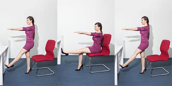 Một số động tác căng duỗi cơ đơn giản tại văn phòng cho người lưu thông máu kém
